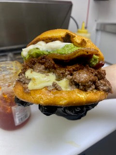 Smash Beef Burger with Fries